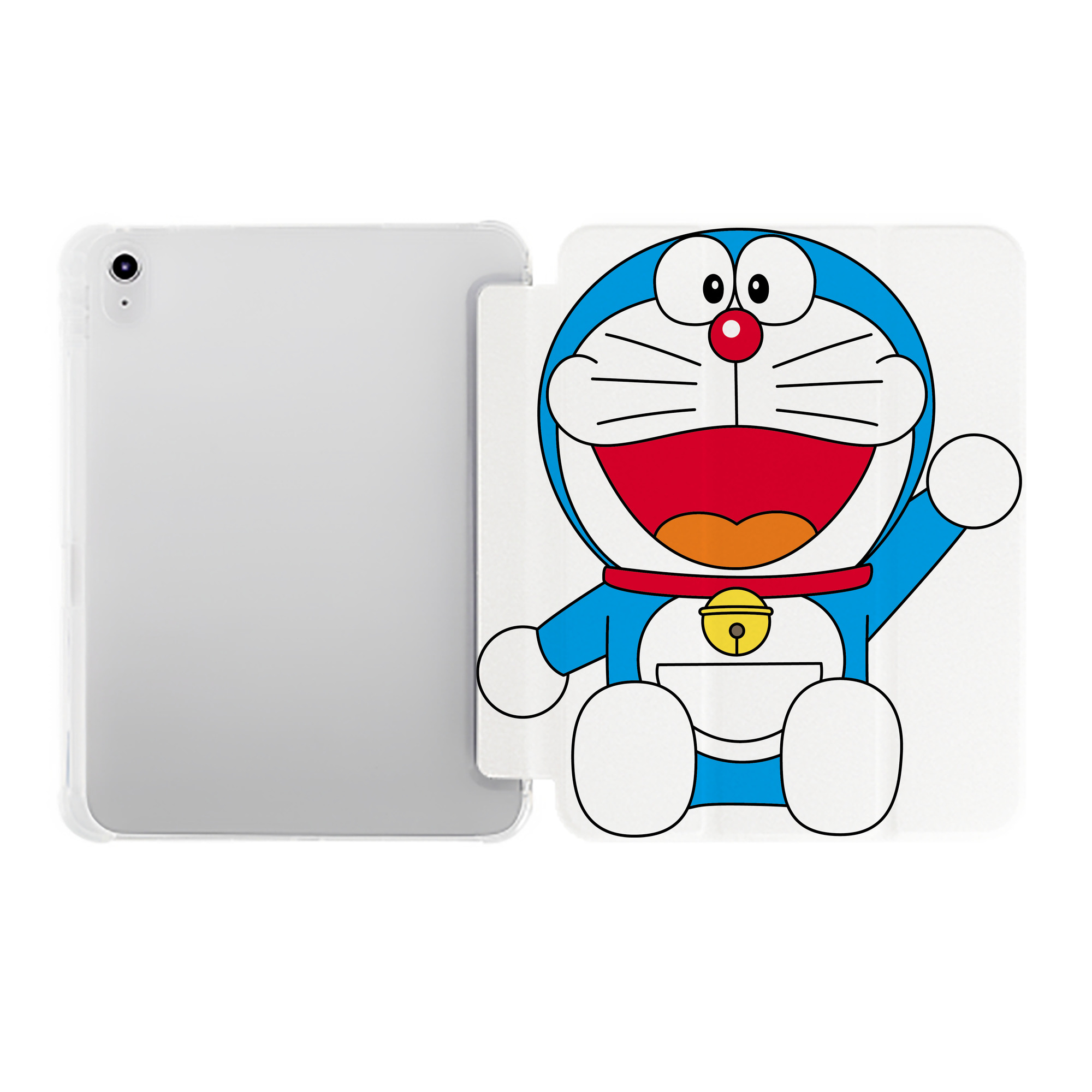 （画像用） ドラえもん Doraemon IPad ケース ペン収納付き 三つ折りスタンド PUレザー×シリコン 対応機種9.5/10.5/10.9インチ